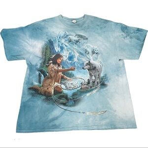 The Mountain Y2K tie dye graphic tee t shirt 2XL